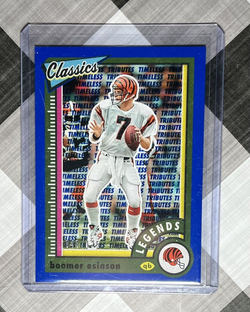 2022 Classics BOOMER ESIASON Timeless Tributes Blue /125 #141 Cincinnati Bengals (ONLINE ORDER ONLY)