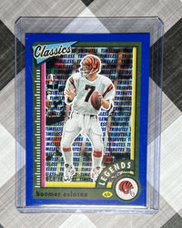 2022 Classics BOOMER ESIASON Timeless Tributes Blue /125 #141 Cincinnati Bengals (ONLINE ORDER ONLY)