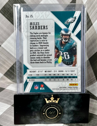 Miles Sanders 2020 Phoenix Fire & Ice /50 #75 - PHI Eagles (ONLINE ORDER ONLY)