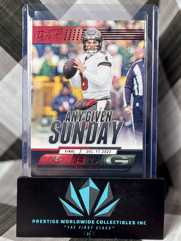 Baker Mayfield 2024 Prestige Any Given Sunday Red Xtra Points /399 #AGS-BMD Bucs (ONLINE ORDER ONLY)