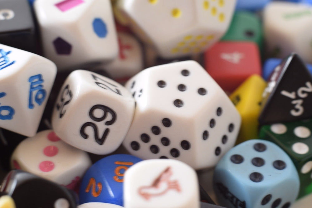Quarter (1/4) Pound of Dice RPG Koplow Game Dice Shapes 16mm Double d6 Large (Online Only)