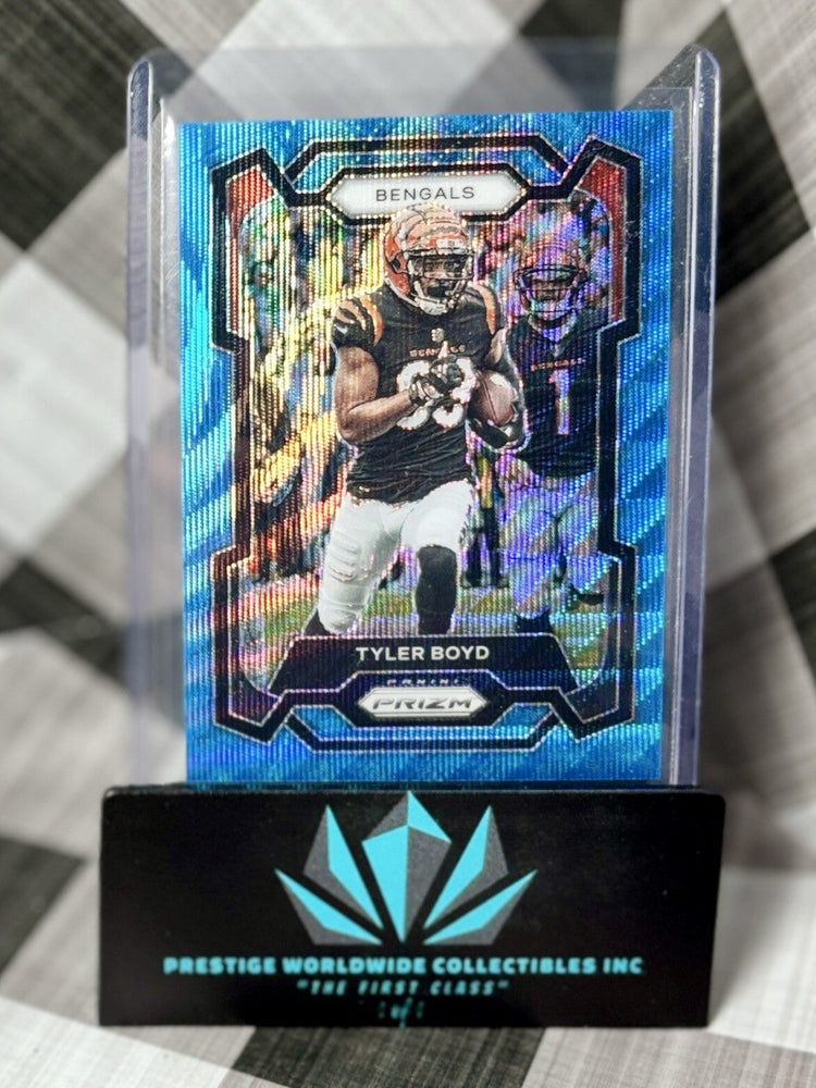 Tyler Boyd 2023 Panini Prizm Blue Wave Prizm /199 #63 Bengals & Titans (ONLINE ORDER ONLY)