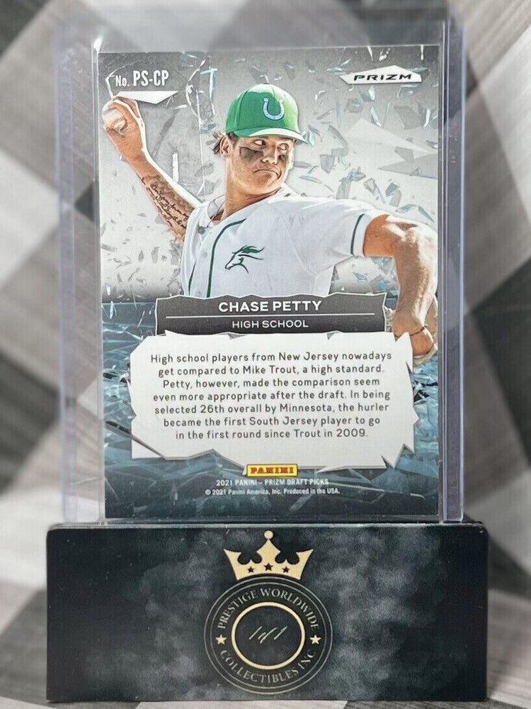 Chase Petty 2021 Prizm Draft Picks Power Surge Holo Silver Rookie #PS-CP Twins (ONLINE ORDER ONLY)