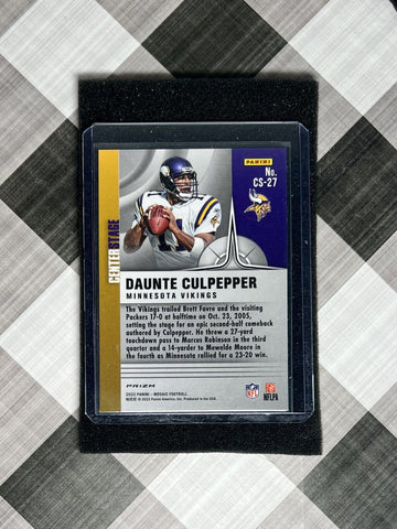 Daunte Culpepper 2022 Panini Mosaic Centerstage Silver Prizm #CS-27 MN VIkings (ONLINE ORDER ONLY)