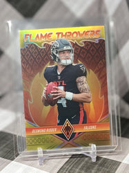 Desmond Ridder 2022 Phoenix Flame Throwers Yellow Rookie /75 #FT-28 - Falcons RC (ONLINE ORDER ONLY)