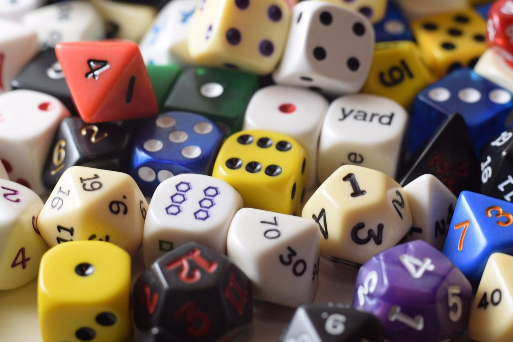 Quarter (1/4) Pound of Dice RPG Koplow Game Dice Shapes 16mm Double d6 Large (Online Only)