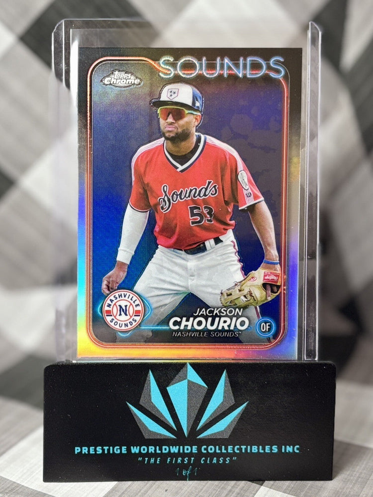 Jackson Chourio 2024 Topps Chrome Pro Debut Refractor Rookie #PDC-104 Brewers RC (ONLINE ORDER ONLY)