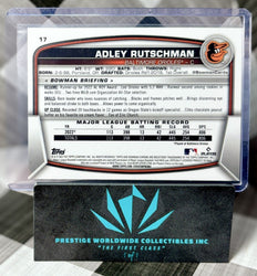 Adley Rutschman 2023 Bowman Chrome Rookie #17 Baltimore Orioles RC (ONLINE ORDER ONLY)
