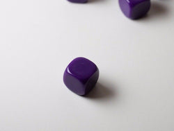 (Sold by Piece) Blank Purple Dice / Counting Cubes 16mm D6 Square RPG Gaming Dice DIY (Online Only)