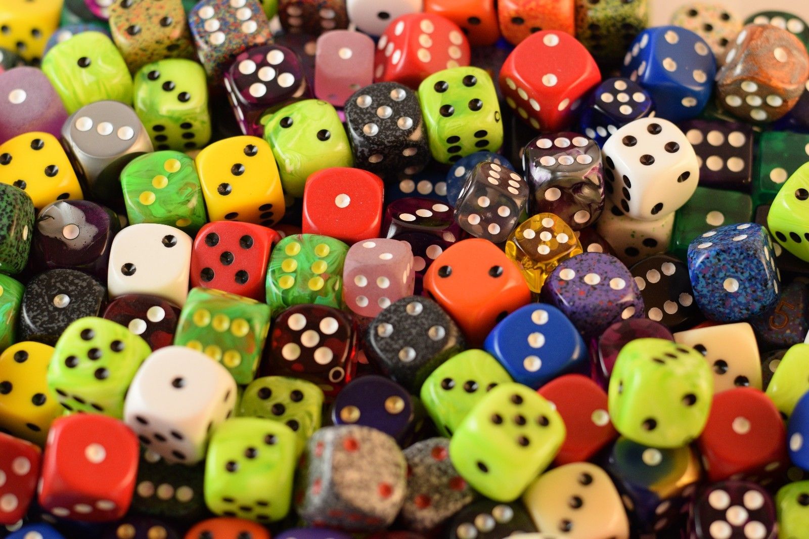 Random d6 Gaming RPG Yahtzee Dice Multi Colors Sizes Quality (Online Only)