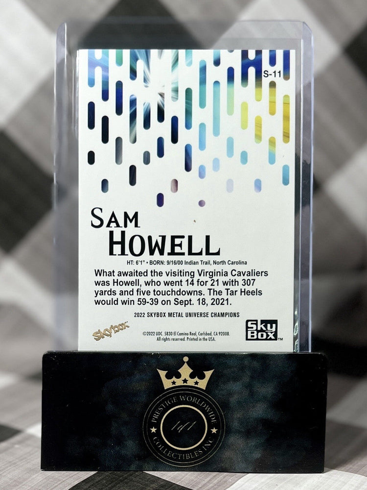 Sam Howell 2022 Skybox Premium Metal Universe Champions Rookie #S-11 Commanders (ONLINE ORDER ONLY)