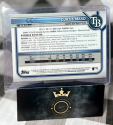 Curtis Mead 2022 Bowman Chrome 1st Mojo Refractor #BCP-10 Tampa Bay Rays (ONLINE ORDER ONLY)