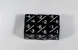 Black D6 MTG -1/-1 Counter Dice - Magic: The Gathering DnD d6 Stats (Sold Per Die) (Online Only)