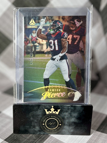 Dameon Pierce 2023 Panini Luminance Gold /250 #22 Houston Texans SP (ONLINE ORDER ONLY)