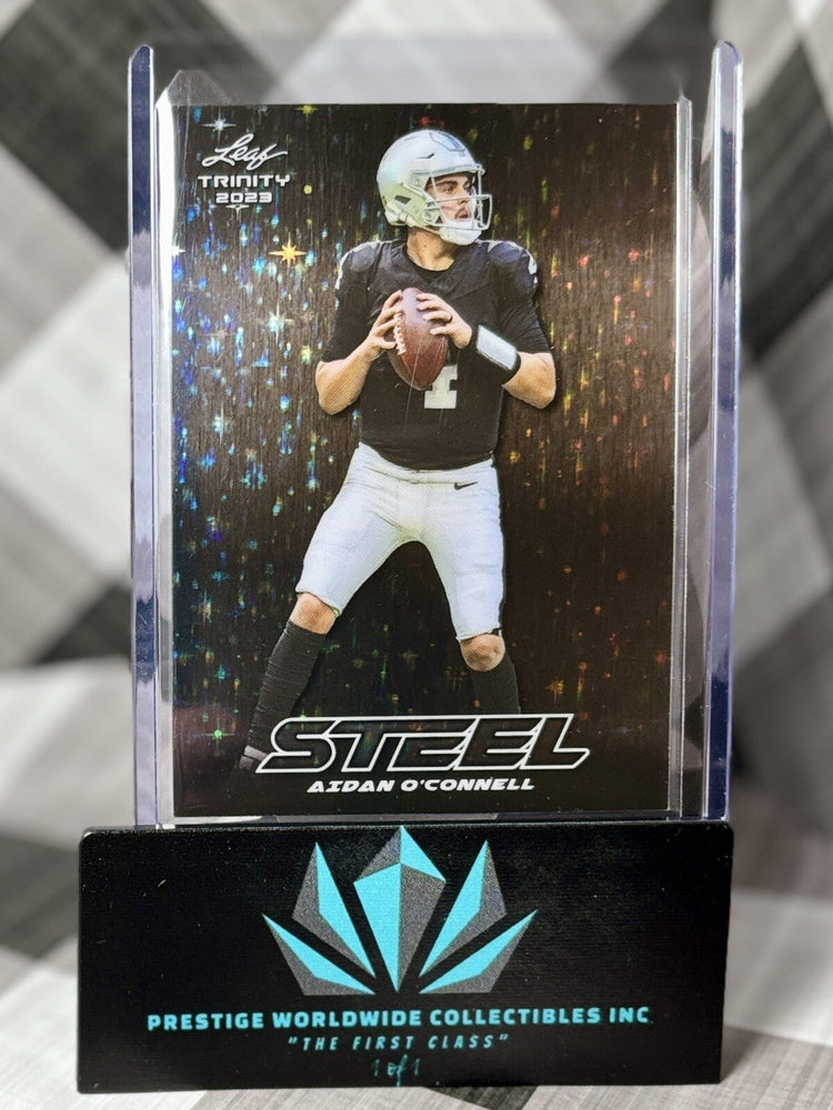Aidan O'Connell 2023 Leaf Trinity Steel Stars and Dots Rookie #S-2 LV Raiders RC (ONLINE ORDER ONLY)