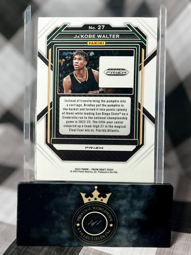 Ja’Kobe Walter 2023 Panini Prizm Draft Picks Red Ice #27 Baylor Bears Prospect (ONLINE ORDER ONLY)