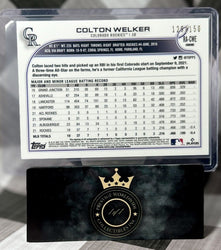 Colton Welker 2022 Topps Chrome Rookie Blue Ray Wave Refractor Auto /150 #RA-CWE (ONLINE ORDER ONLY)