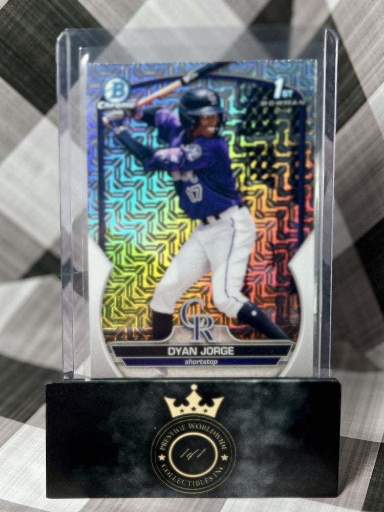 Dyan Jorge 2023 Bowman Chrome 1st Mega Mojo Refractor #BCP-22 Rockies (ONLINE ORDER ONLY)