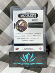 Michelle Wie West 2024 Upper Deck Golf Dazzlers Green #DZ-21 LPGA Tour (ONLINE ORDER ONLY)