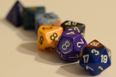 Random set of 7 Gaming Dice Chessex d4, d6, d8,d10, d12, d20 Rare Dungeons&Drago (Online Only)