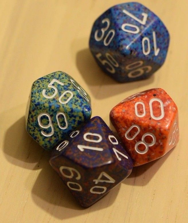 Random Set of 6 d10/% Ten Sided Percent RPG Dungeons and Dragons Dice (6) Chessex (Online Only)
