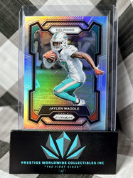 Jaylen Waddle 2023 Prizm Silver Prizm #185 Miami Dolphins (ONLINE ORDER ONLY)