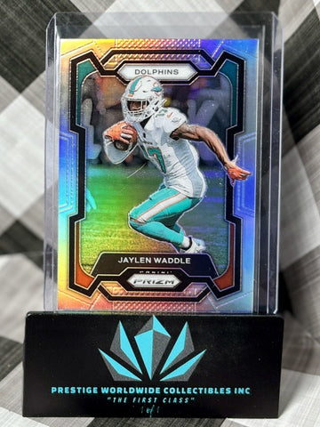 Jaylen Waddle 2023 Prizm Silver Prizm #185 Miami Dolphins (ONLINE ORDER ONLY)