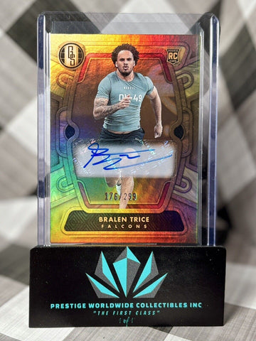 Bralen Trice 2024 Gold Standard Rookie Auto /299 #145 Atlanta Falcons RC (ONLINE ORDER ONLY)