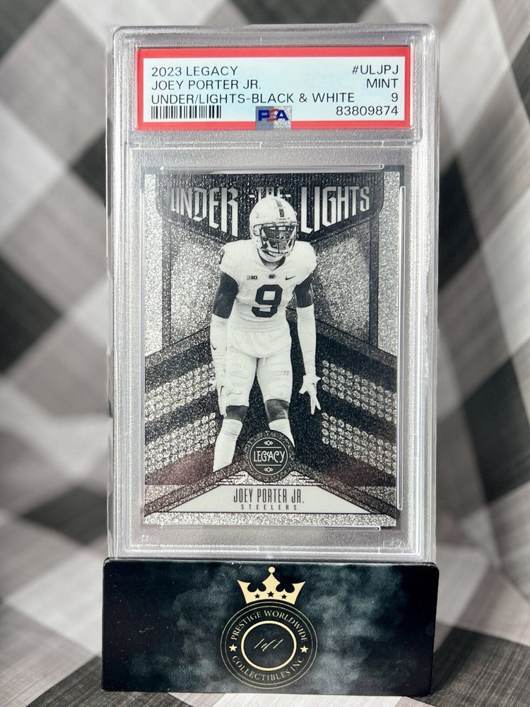 Joey Porter Jr. 2023 Legacy Under the Lights B&W Rookie PSA 9 #UL-JPJ Steelers (ONLINE ORDER ONLY)