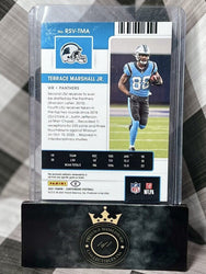 Terrace Marshall Jr. 2021 Contenders Rookie Ticket Var Patch #RSV-TMA Panthers (ONLINE ORDER ONLY)
