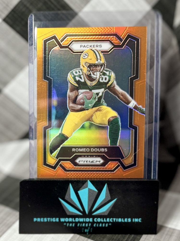 Romeo Doubs 2023 Panini Prizm Orange Prizm /249 #114 Green Bay Packers (ONLINE ORDER ONLY)