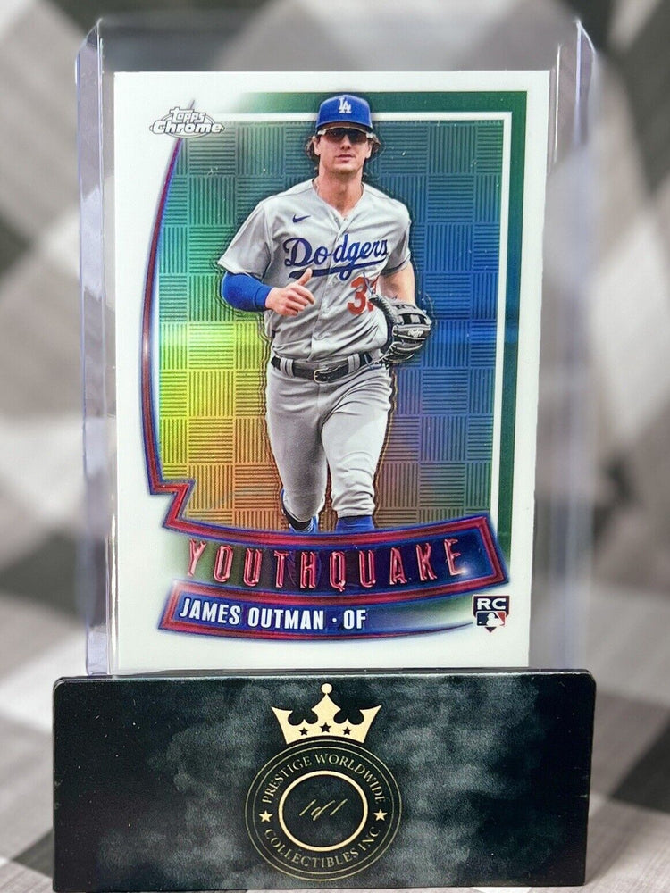 James Outman 2023 Topps Chrome Youthquake Rookie Refractor #YQ-76 Dodgers RC SP (ONLINE ORDER ONLY)