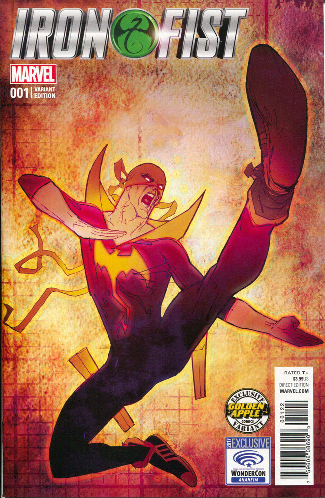 Iron Fist 1 Marvel 2017 NM Golden Apple Wondercon Bill Sienkiewicz Variant (ONLINE ORDER ONLY)