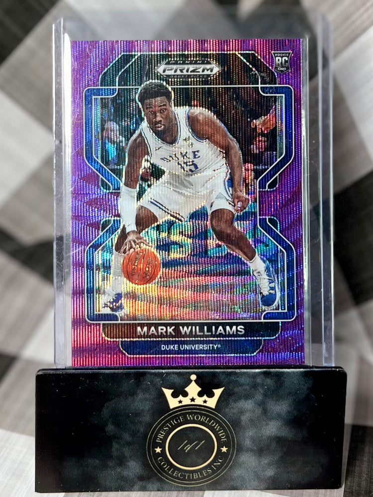 Mark Williams 2022 Prizm Draft Picks Purple Wave Rookie #62 (ONLINE ORDER ONLY)