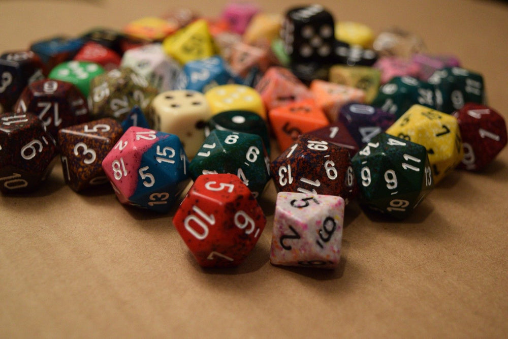 Various Options of "Pound of Dice" RPG Chessex Game Dice d4, d6, d8, d12, d20 Rare Dice (Online Only)