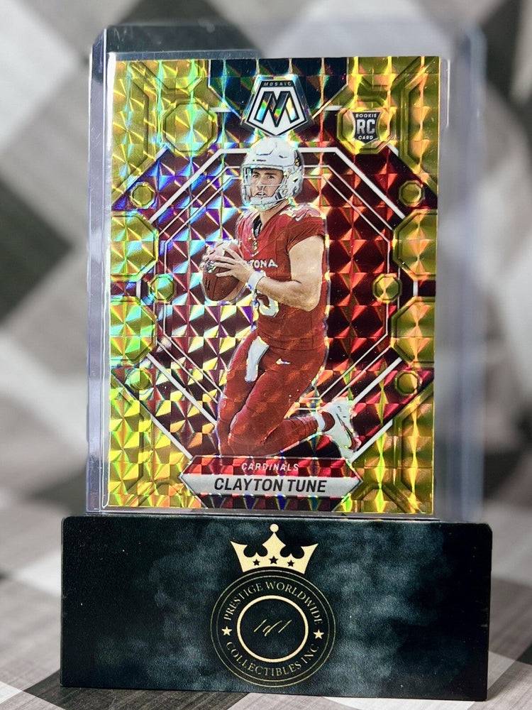 Clayton Tune 2023 Panini Mosaic Reactive Yellow Rookie #302 Arizona Cardinals (ONLINE ORDER ONLY)