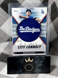 Walker Buehler 2023 Topps Series 1 City Connect Patch Relic #CC-WB Los Dodgers (ONLINE ORDER ONLY)