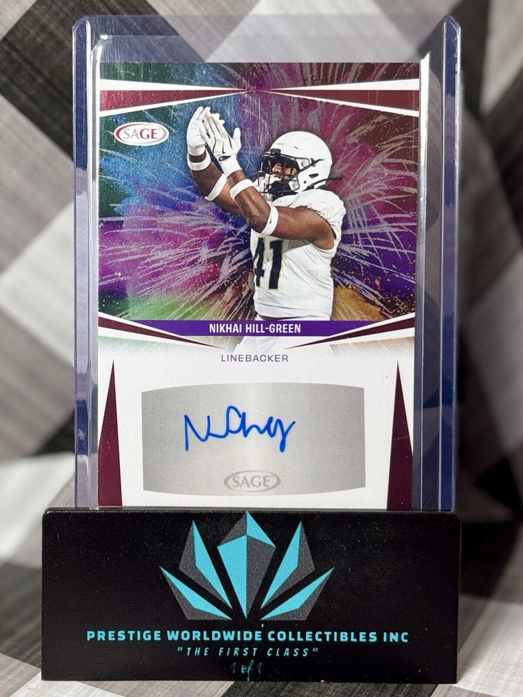 Nikhai Hill-Green 2025 Sage Rookie Auto Fireworks #A-NHG Colorado Buffaloes (ONLINE ORDER ONLY)