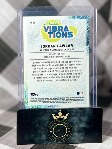 Jordan Lawlar 2022 Bowman Chrome Virtuosic Vibrations #VV-16 AZ Diamondbacks (ONLINE ORDER ONLY)