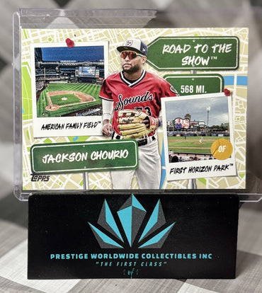 Jackson Chourio 2024 Topps Pro Debut Road to the Show #RTTS-4 Milwaukee Brewers (ONLINE ORDER ONLY)