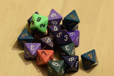 Random Set of 6 d8 Eight Sided RPG Dungeons and Dragons Dice (6) Chessex Magic (Online Only)
