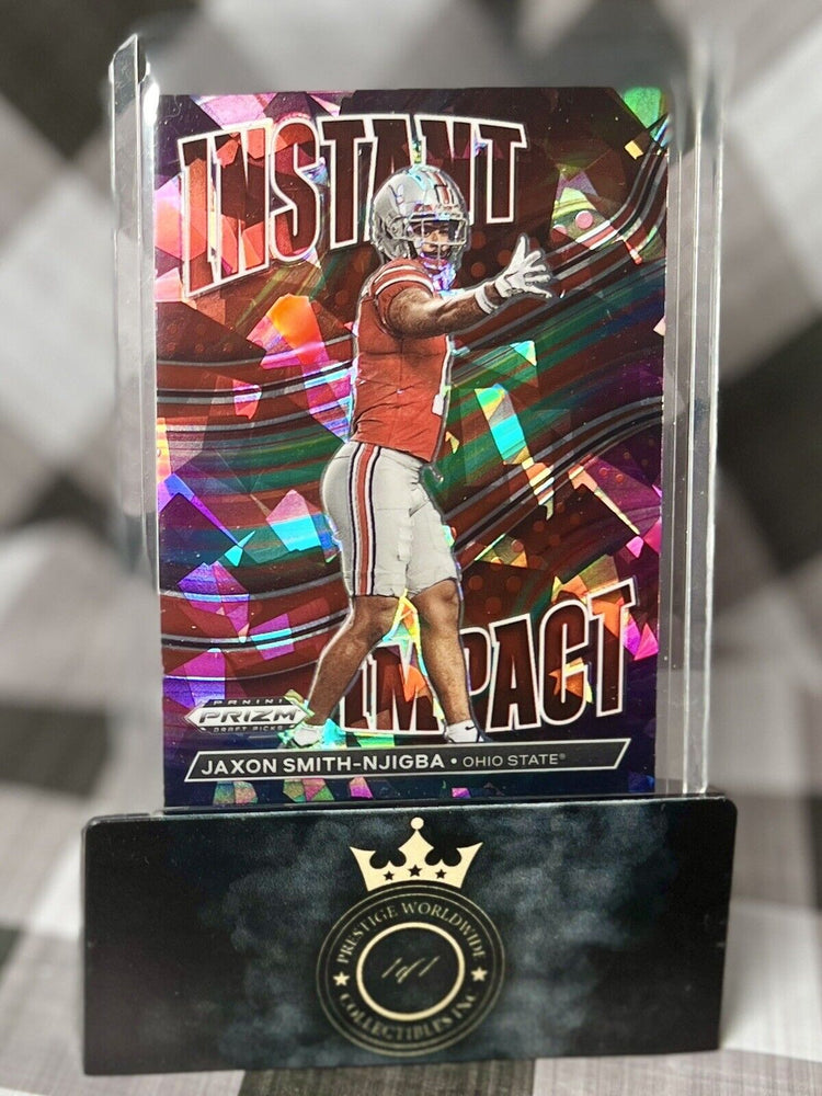Jaxon Smith-Njigba 2023 Prizm Draft Picks Red Ice Instant Impact #II-8 OSU & SEA (ONLINE ORDER ONLY)