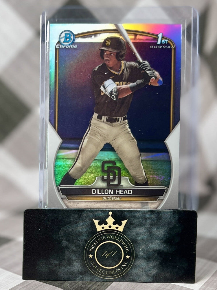 Dillon Head 2023 Bowman Draft Chrome 1st Refractor #BDC-7 San Diego Padres (ONLINE ORDER ONLY)