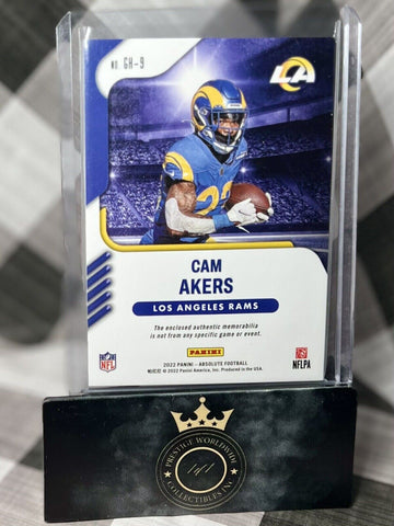 Cam Akers 2022 Absolute Football Ground Hoggs Holo Silver Patch /25 #GH-9 Rams (ONLINE ORDER ONLY)