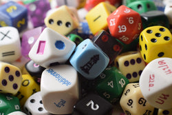 Quarter (1/4) Pound of Dice RPG Koplow Game Dice Shapes 16mm Double d6 Large (Online Only)