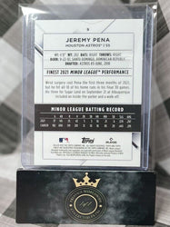 Jeremy Pena 2022 Topps Finest Silver Chrome Rookie Base #9 Houston Astros RC (ONLINE ORDER ONLY)