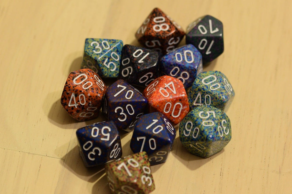 Random Set of 6 d10/% Ten Sided Percent RPG Dungeons and Dragons Dice (6) Chessex (Online Only)