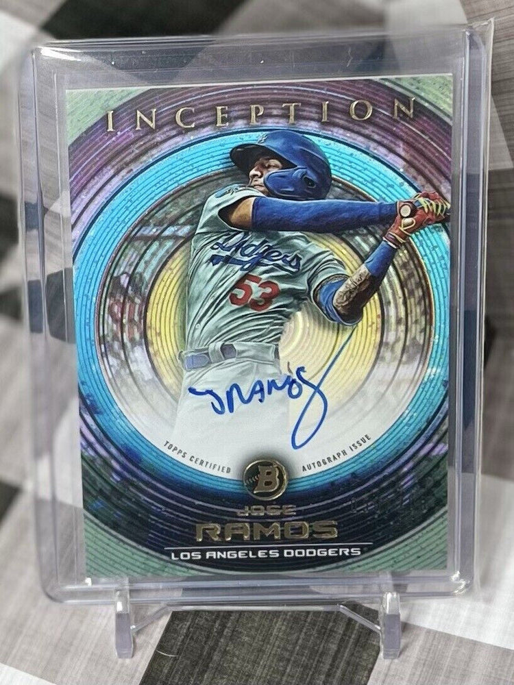 Jose Ramos 2022 Bowman Inception PROSPECT AUTO BLUE #PA-JR - Dodgers SP On Card (ONLINE ORDER ONLY)