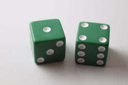 Jumbo 25mm 1 inch Green Dice RPG Board Game D6 Koplow Large Huge Dice (Online Only)