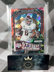 Devon Achane 2023 Prizm Draft Picks Red Ice Student Orientation Rookie #SO13 MIA (ONLINE ORDER ONLY)